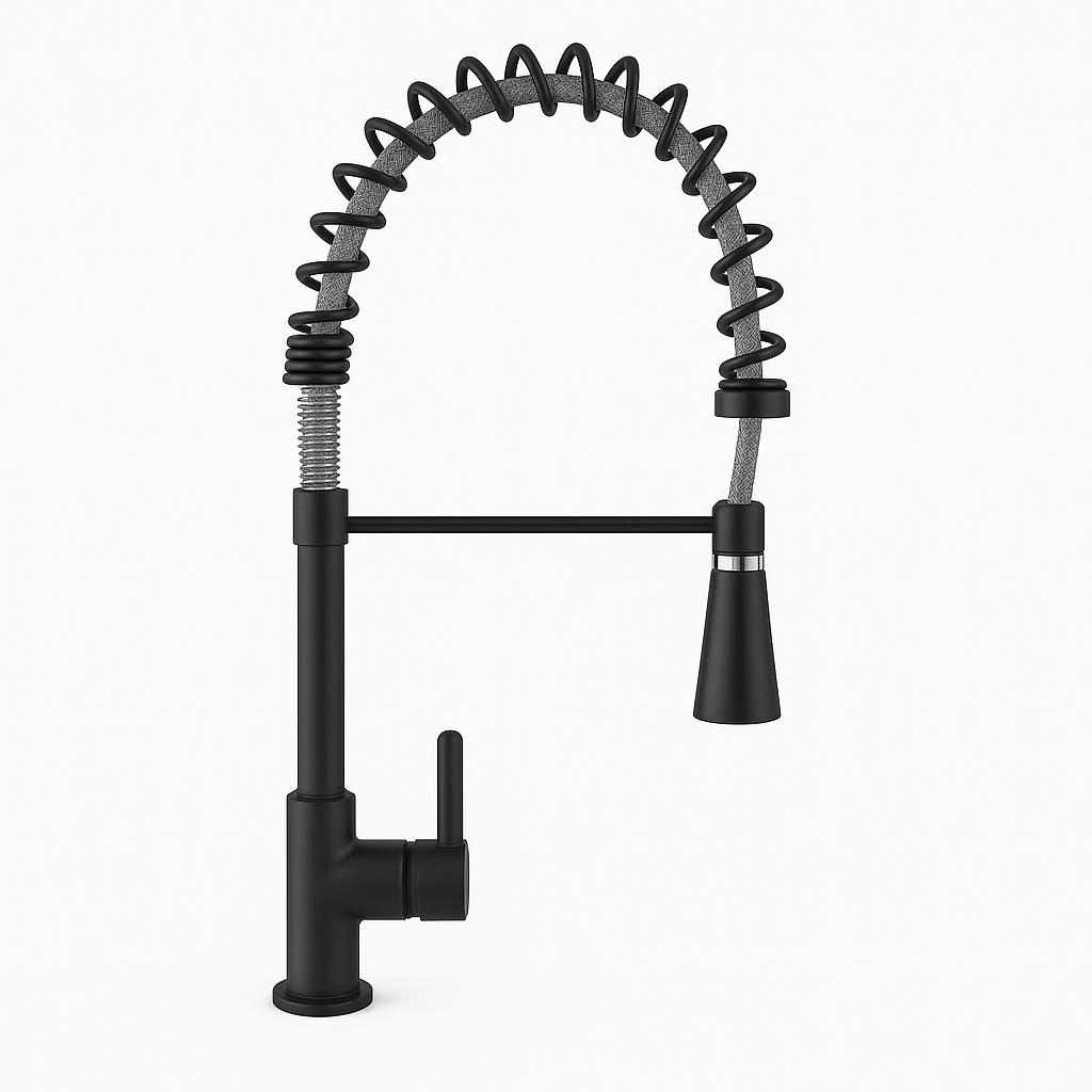 Rivana Fit Turkey Sink Mixer One-Way Yeshim Industrial IND-102-B Black – S-00395