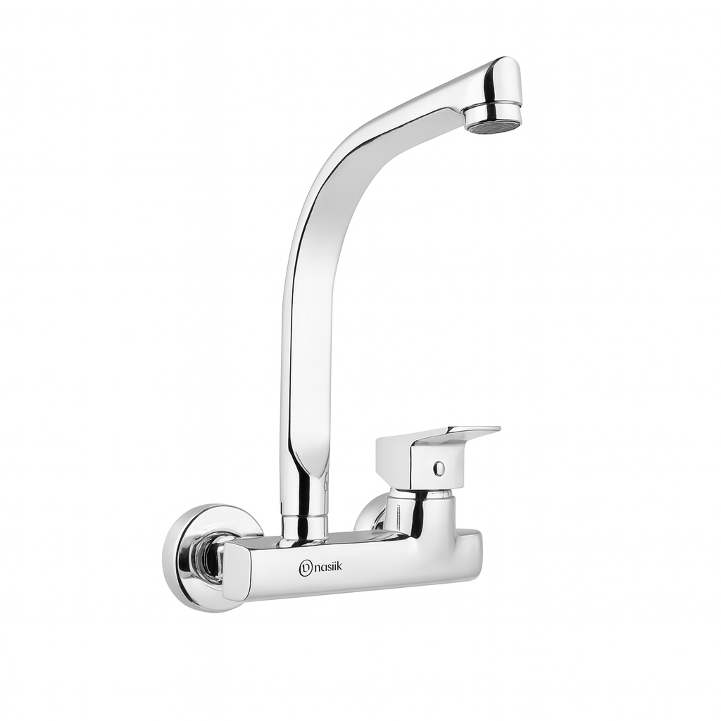 Rivana Turkey Chrome Wall Sink Mixer – Kardelen KRD-404