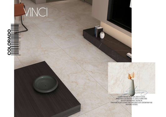 VINCI COLORADO 24X48 BEIGE/BROWN POLISH