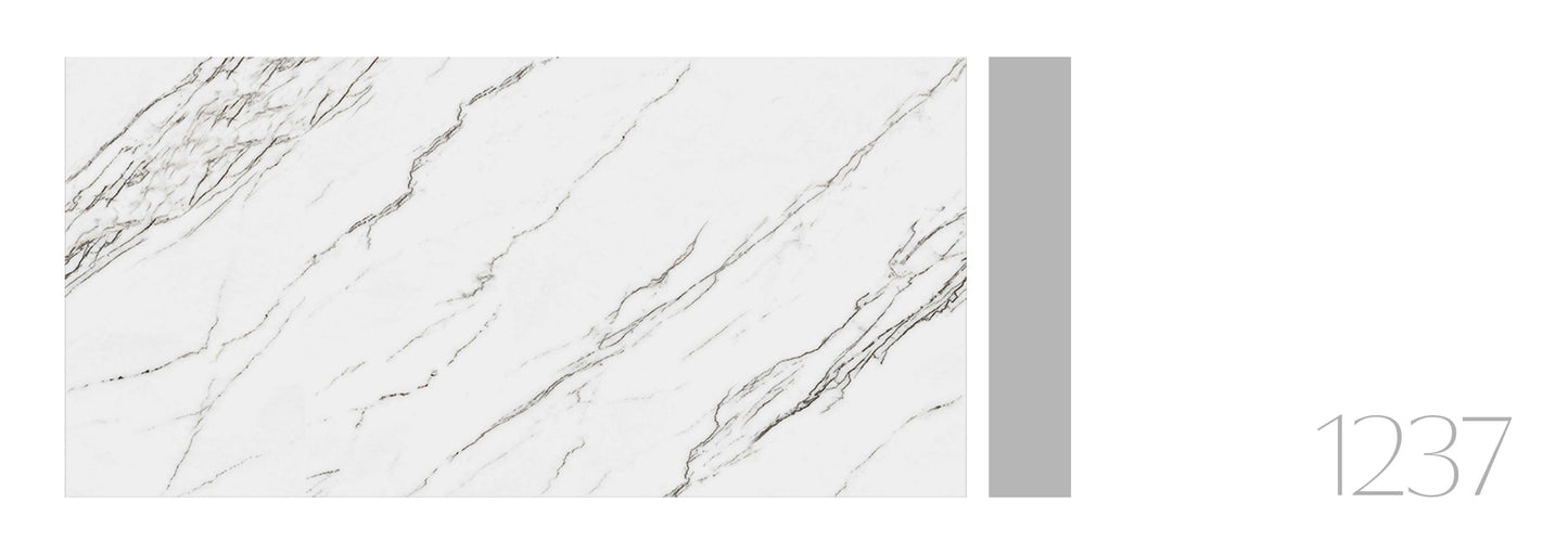 VINCI WHITE DESSERT 24X48 WHITE/BLACK  POLISH