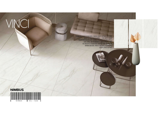 VINCI  NIMBUS 24X48 WHITE CARRARA POLISH