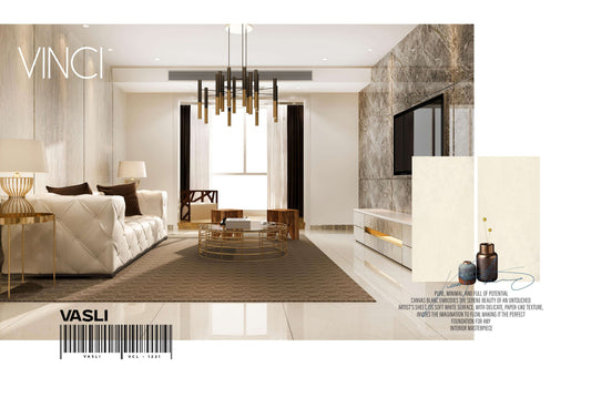 VINCI VASLI 24X48 IVORY/WHITE POLISH