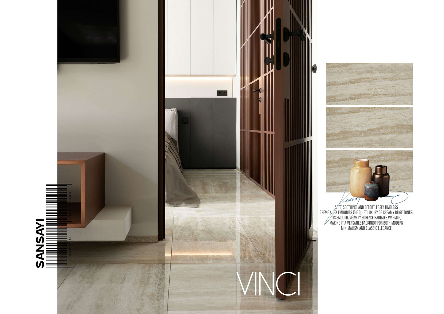 VINCI SANSAYI 24X48  IVORY/BEIGE POLISH