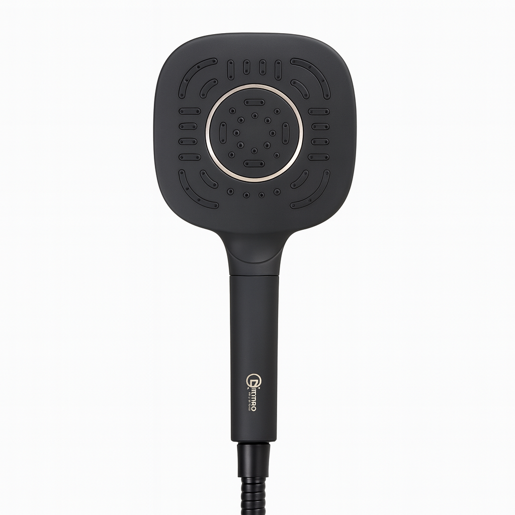 Rivana Fit Turkey 2-Ways Square Consil Shower Set Tesla CND-102 S Set-B Black – S-00395