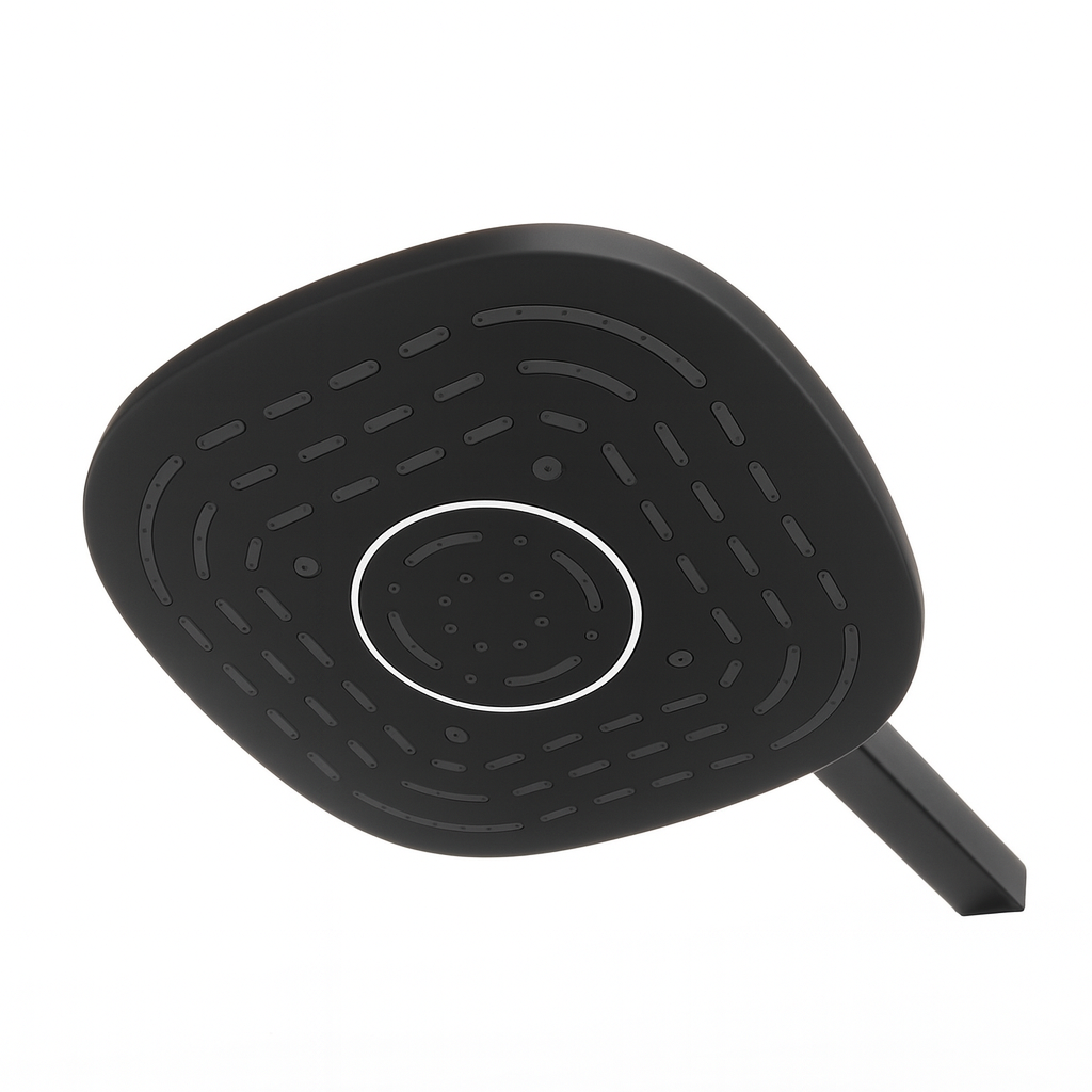 Rivana Fit Turkey 2-Ways Square Consil Shower Set Tesla CND-102 S Set-B Black – S-00395