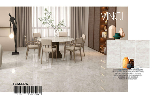 VINCI TESSERA 24X48 LIGHT GREY POLISH