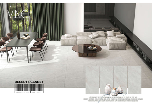 VINCI DESERT PLANET 24X48 GREY/WHITE POLISH