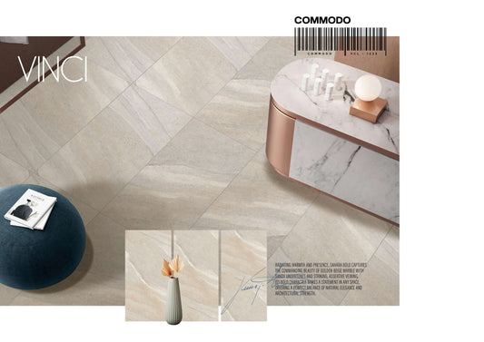 VINCI  COMODO 24X48 BEIGE/GREY POLISH