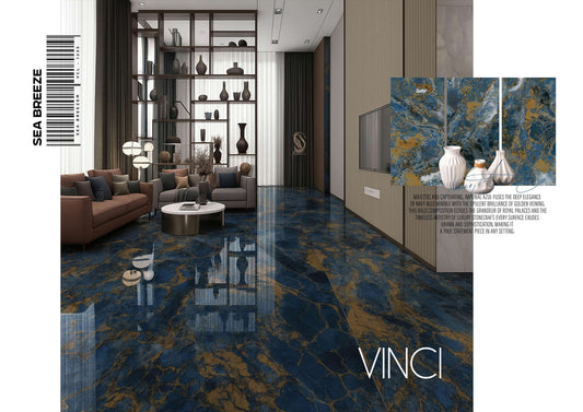 VINCI SEA BREEZE 24X48 BLUE/BROWN MARBLE POLISH