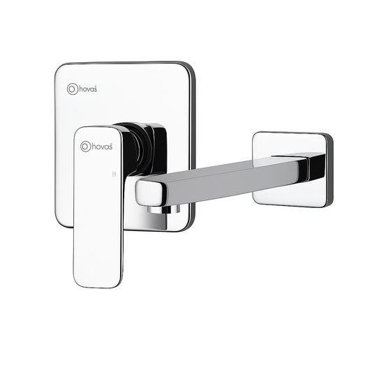Rivana Turkey Chrome Single Square Concealed Basin Set – CND-101-3S