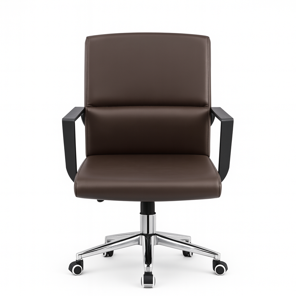 Angular Premium Leather Revolving Chair