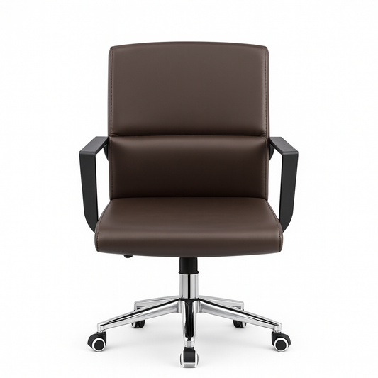 Angular Premium Leather Revolving Chair