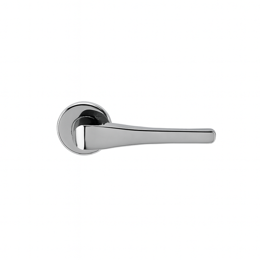 Yale Dark Chrome Lever Door Handle with Keyhole