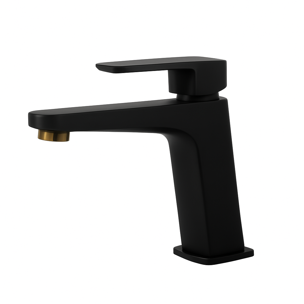 Rivana Turkey Black Basin Mixer – Piramit PRT-200-B