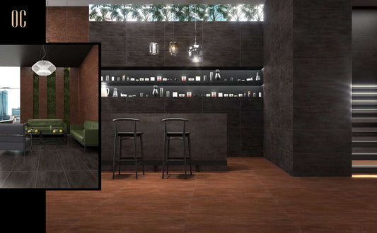 S-00606 16X40 OCEAN TILE OCEAN WALL TS WALL OCMP-4100003-BHC1 RED/BROWN DESIGN MATT 3-TILES/1.2 (PRIME)-(RANDOM)