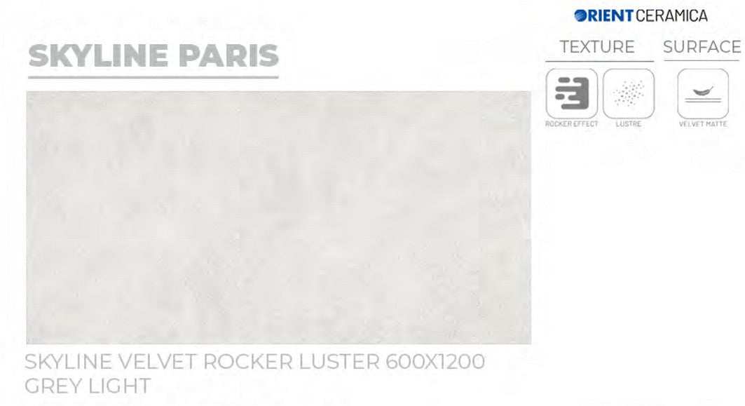 24X48 ORIENT TILE TS FLOOR SKYLINE PARIS SM GR L LIGHT GREY DOTTED MATT