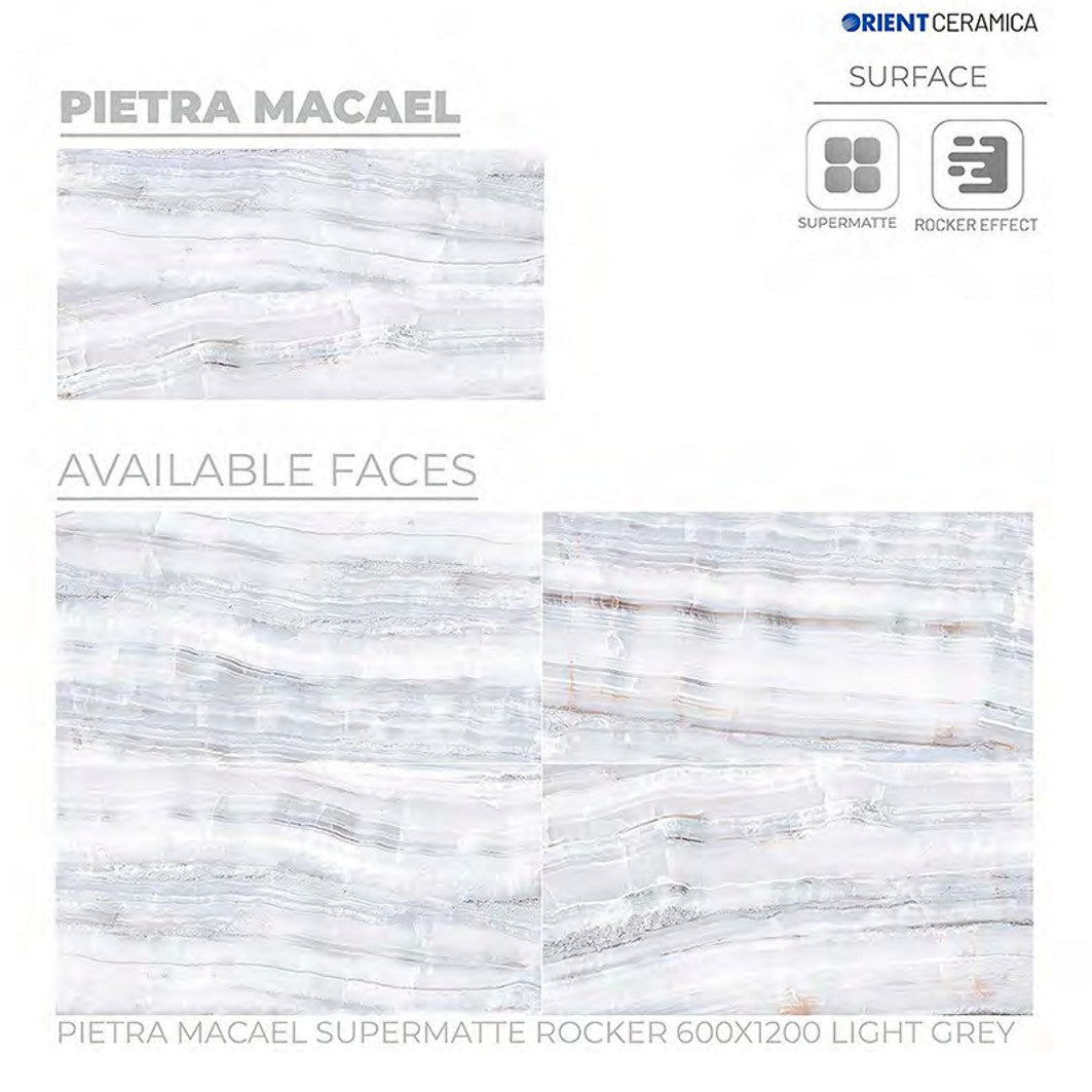 24X48 ORIENT TILE TS FLOOR PIETRA GRITSTONE SM RK DARK GREY TEXTURE MATT