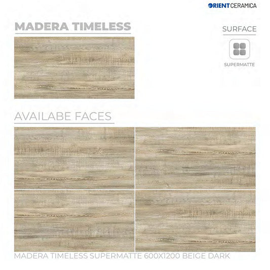 24X48 ORIENT TILE TS FLOOR MADERA TIMELESS (BG) BROWN WOOD MATT