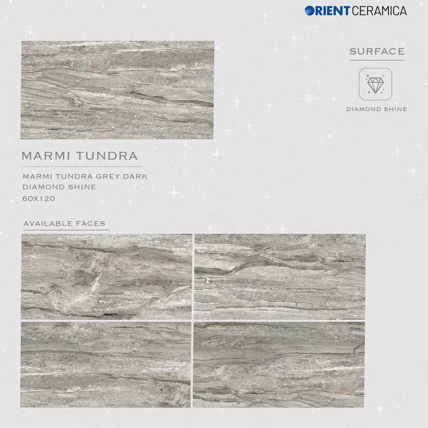 24X48 ORIENT TS FLOOR FL MARMI TUNDRA DS GR D - TEXTURE MATT