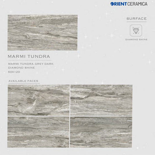 24X48 ORIENT TS FLOOR FL MARMI TUNDRA DS GR D - TEXTURE MATT