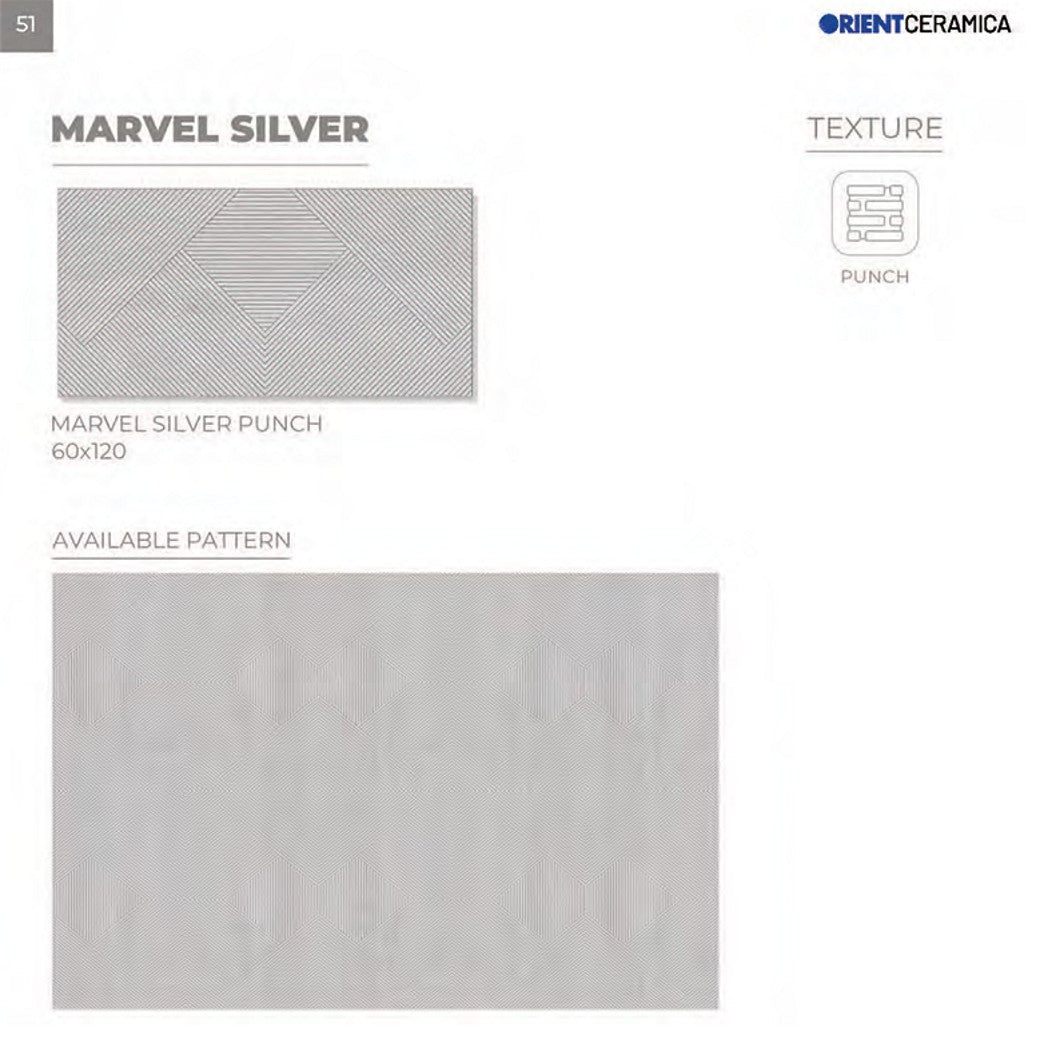 24X48 ORIENT TILE TS FLOOR MARVEL SILVER (D.P) GREY WOOD LINE MATT
