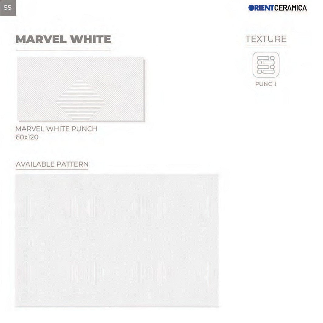 24X48 ORIENT TILE TS FLOOR MARVEL WHITE WHITE WOOD LINE MATT