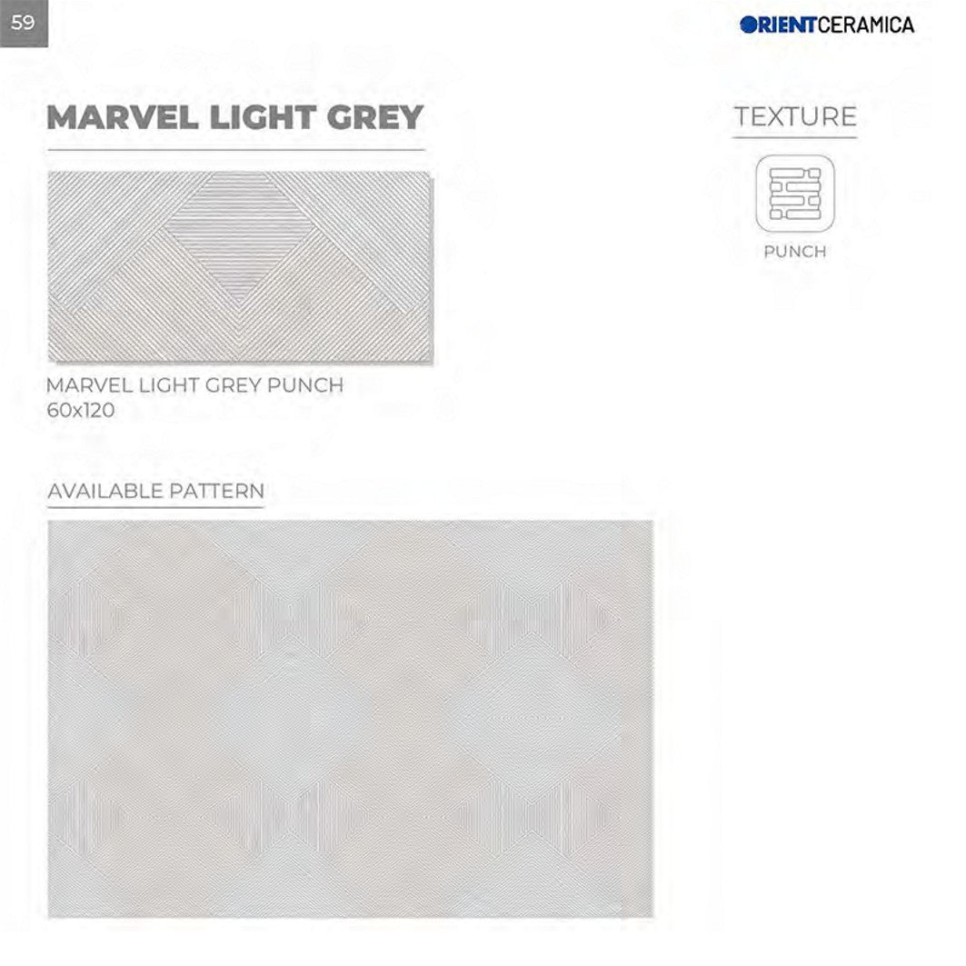 24X48 ORIENT TILE TS FLOOR MARVEL L-GREY LIGHT GREY WOOD LINE MATT