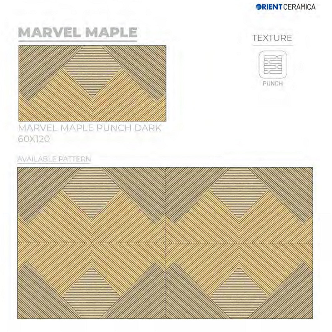 24X48 ORIENT TILE TS FLOOR MARVEL MAPLE SAGE/BROWN WOOD LINE MATT