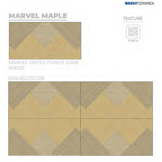 24X48 ORIENT TILE TS FLOOR MARVEL MAPLE SAGE/BROWN WOOD LINE MATT