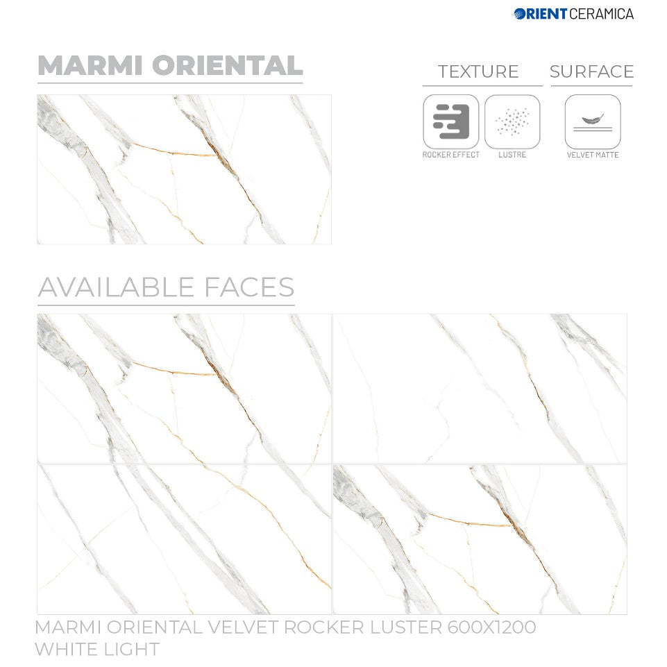 24X48 ORIENT TILE TS FLOOR MARMI ORIENTAL VL RK LT GREY/BROWN CARRARA MATT