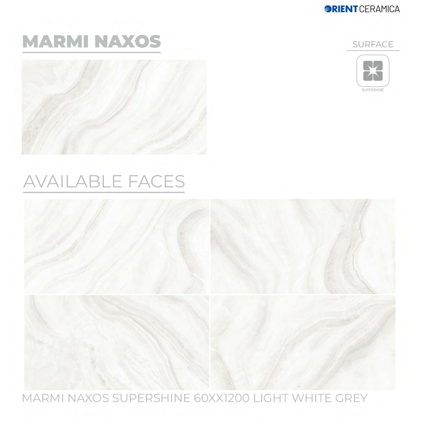 24X48 ORIENT TS FLOOR MARMI NAXOS SS GR L LIGHT GREY TEXTURE POLISH