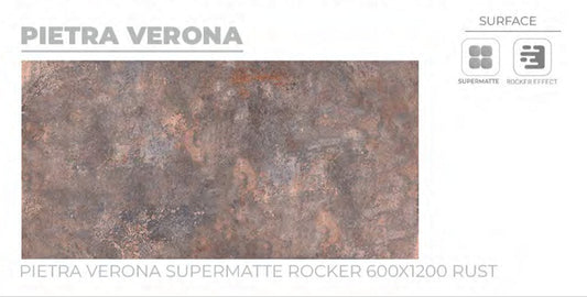 24X48 ORIENT TILE TS FLOOR PIETRA VERONA SM RS D RED/BROWN TEXTURE MATT