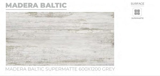 24X48 ORIENT TILE TS FLOOR FL MADERA BALTIC (GR) SM  LIGHT GREY TEXTURE MATT