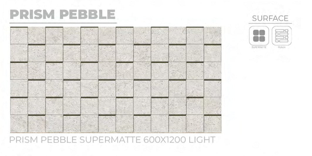 24X48 ORIENT TILE TS FLOOR PRISM PEBBLE BEIGE DABI MATT