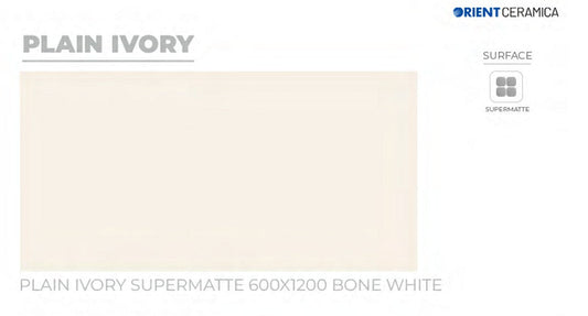 24X48 ORIENT TILE TS FLOOR MONTA PLAIN-IVORY SM IVORY PLAIN MATT