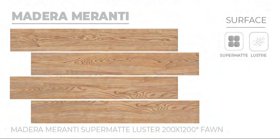 8X48 ORIENT TILE TS FLOOR MADERA MERANTI (FW) BROWN WOOD MATT