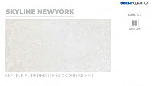 24X48 ORIENT TILE ORIENT FLOOR TS FLOOR SKYLINE NEWYORK SM SI L - TEXTURE MATT