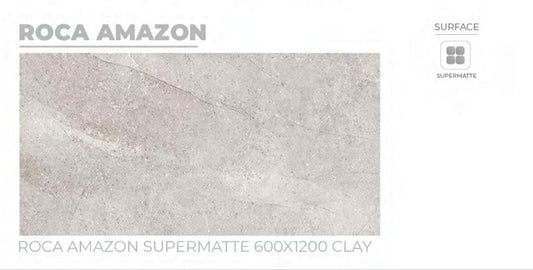 24X48 ORIENT TILE TS FLOOR ROCA URBAN AMAZON LIGHT GREY TEXTURE MATT