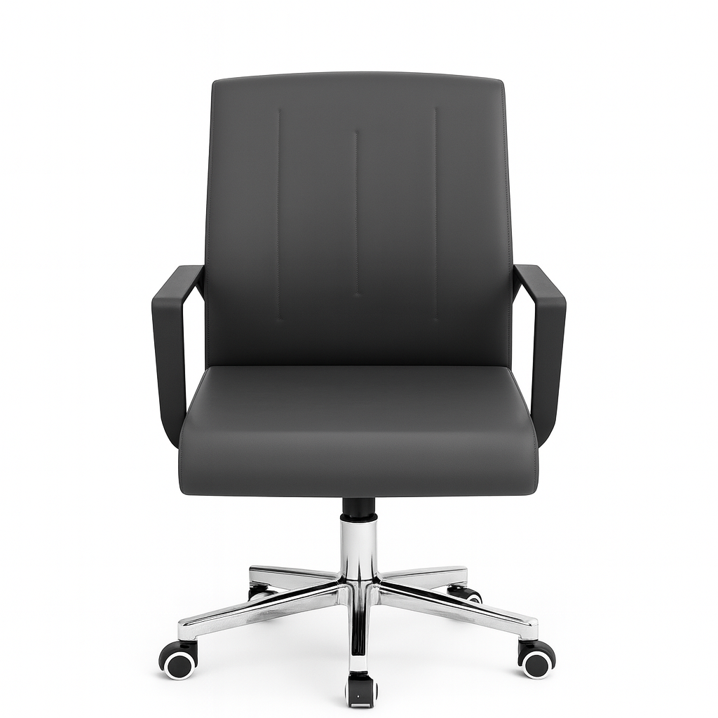 Angular leather Office Revolving Chair