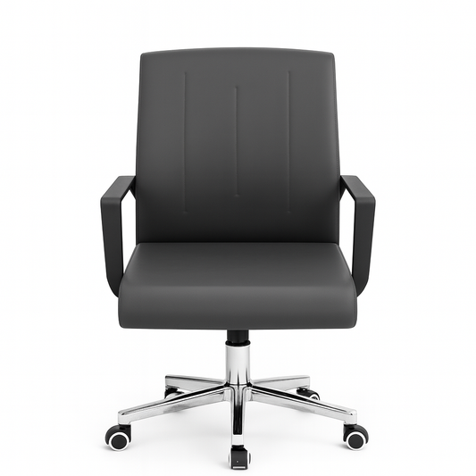 Angular leather Office Revolving Chair