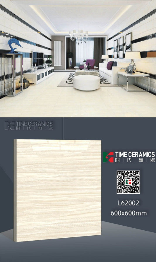 24X24 KSL Tile Times TS FLOOR L-62002 BEIGE/YELLOW WOOD