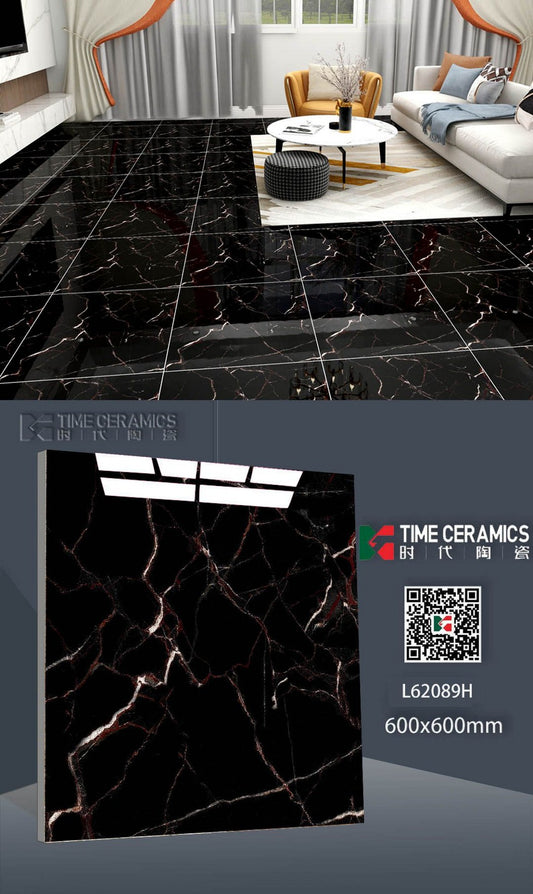 24X24 TIME TILE TIMES FLOOR TS FLOOR L-62089-H BROWN TEXTURE POLISH