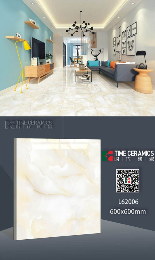 24X24 KSL Tile Times TS FLOOR L-62006 GREY/BROWN TEXTURE POLISH
