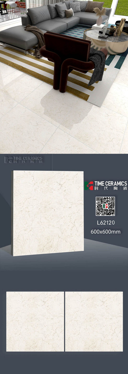 24X24 TIME TILE TIMES FLOOR TS FLOOR L-62120 BEIGE TEXTURE POLISH