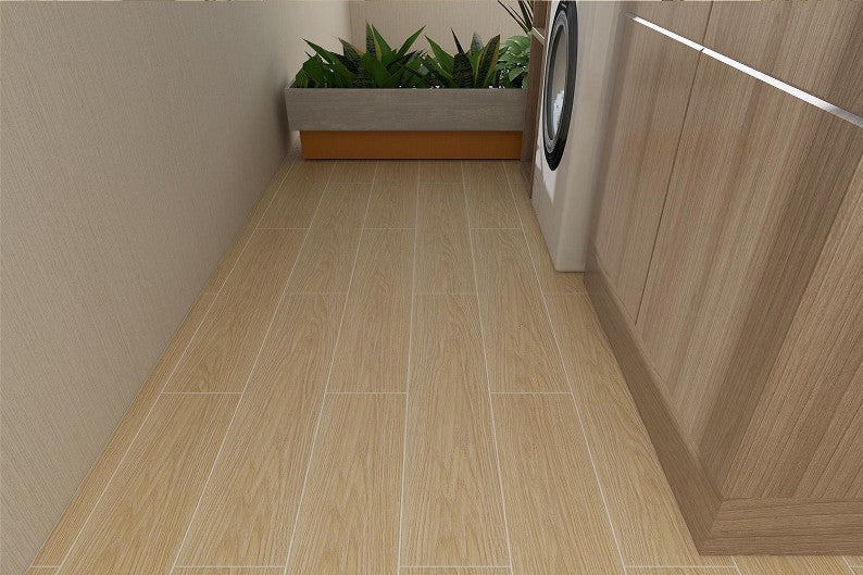 6X36 TIME TILE TIMES FLOOR TS FLOOR YM-19010 YELLOW/BROWN WOOD MATT