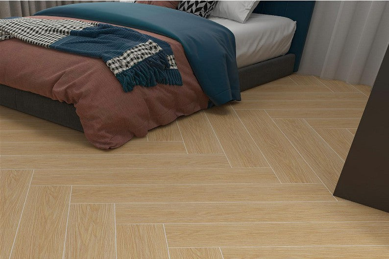 6X36 TIME TILE TIMES FLOOR TS FLOOR YM-19010 YELLOW/BROWN WOOD MATT