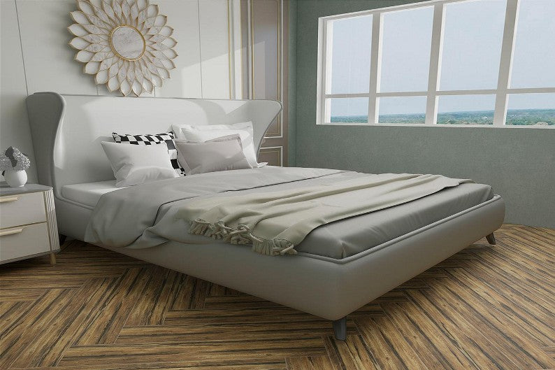 S-00048 6X36 TIME TILE TIMES FLOOR TS FLOOR YM-19012 IVORY/BROWN WOOD MATT