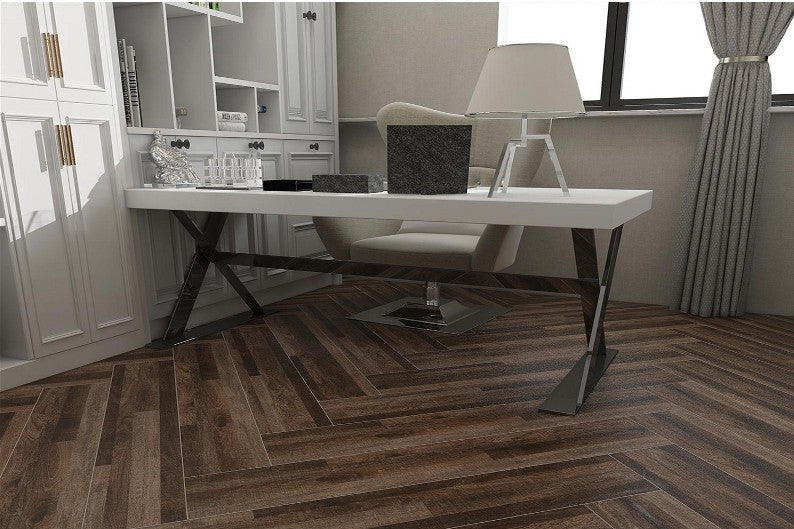 6X36 TIME TILE TIMES FLOOR TS FLOOR YM-19009 DARK BROWN WOOD MATT