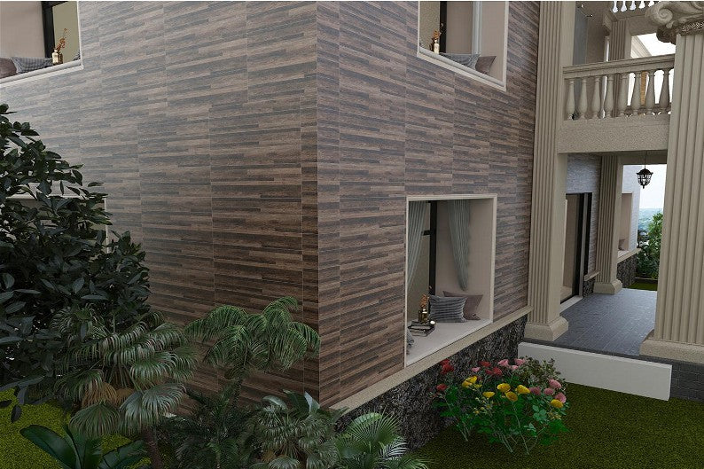 6X36 TIME TILE TIMES FLOOR TS FLOOR YM-19009 DARK BROWN WOOD MATT