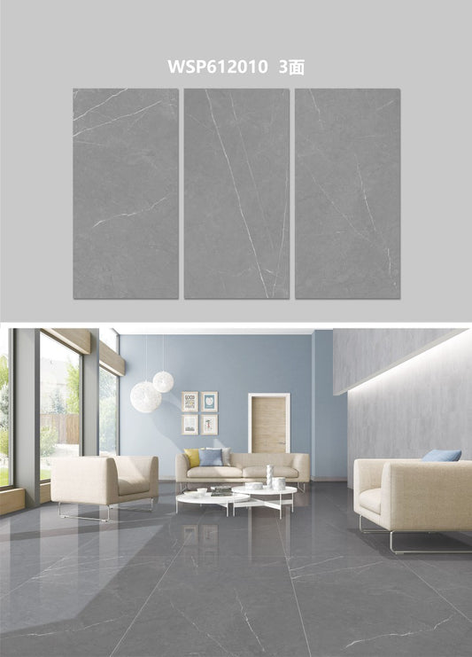 24X48 WOLSTONE TILE TS FLOOR WSP-612010 GREY/WHITE TEXTURE POLISH